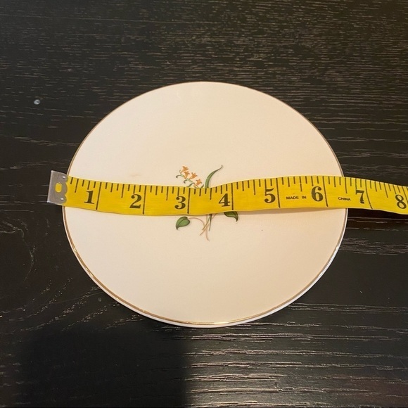 Edwin Knowles Forsythia 6 1/2" Bread and Butter Plate Floral Botanical - Picture 4 of 4